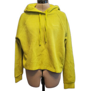 NEW Nike Women's Hoodie Large Bright Green Cotton Oversized Long Sleeve Lounge